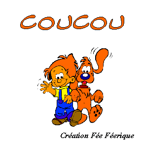 Gif animé Boule et Bill coucou